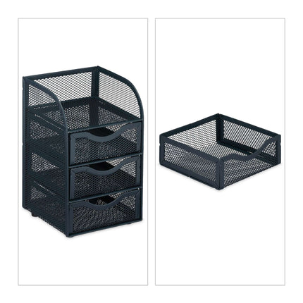 Organisation de bureau avec tiroirs