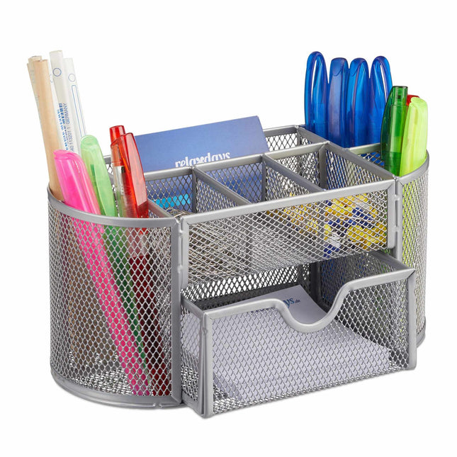 Organisation de bureau avec porte-stylo
