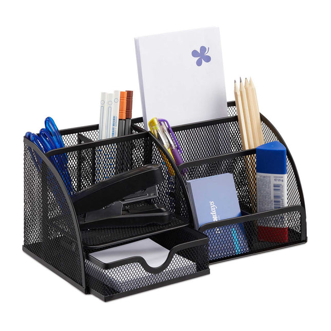 Schreibtisch-Organizer mit 6 Ablagen aus Metall