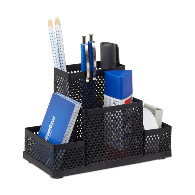 Organiseur de bureau en métal perforé