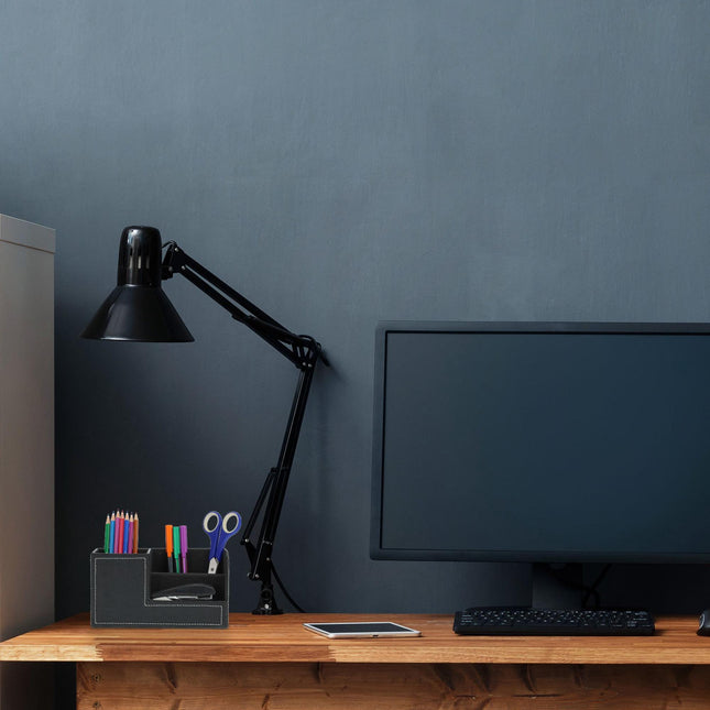 Organiseur de bureau en cuir artificiel