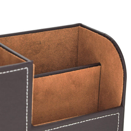 Organiseur de bureau en cuir artificiel
