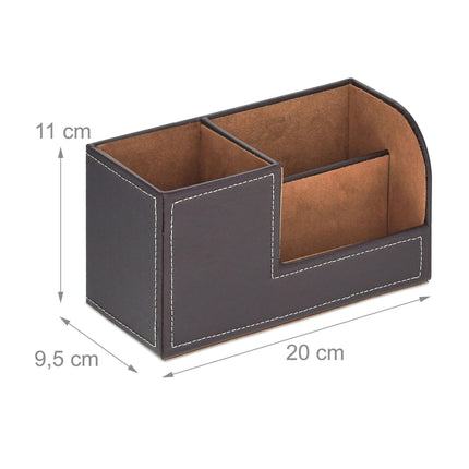 Organiseur de bureau en cuir artificiel