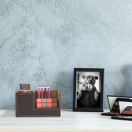 Organiseur de bureau en cuir artificiel