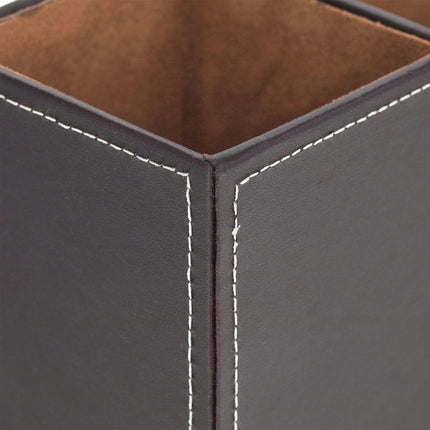 Organiseur de bureau en cuir artificiel