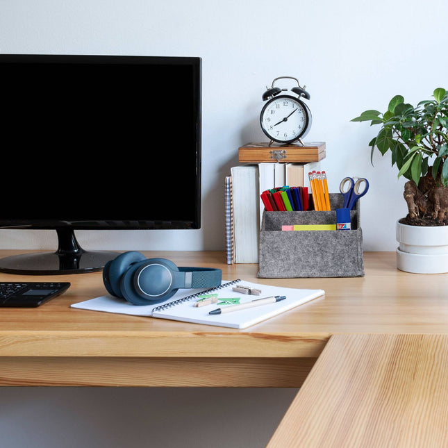 Organiseur de bureau en feutre, 2 pièces