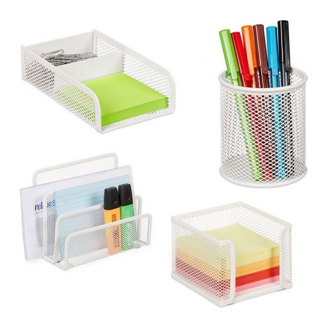 Schreibtisch-Organizer-Set 4-teilig