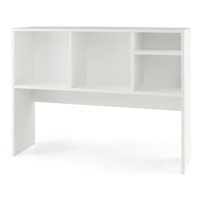 Étagère de bureau avec 4 compartiments, étagère de table, étagère de bureau, bibliothèque, 94 x 25 x 73 cm, blanc
