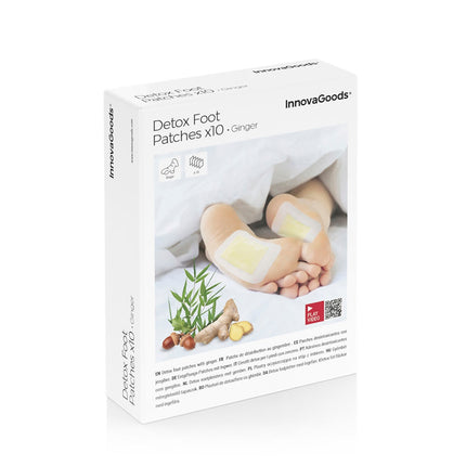 Detox-Fußpflaster Ingwer InnovaGoods 10 Einheiten