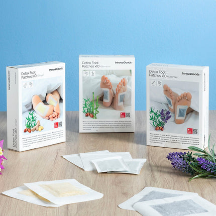 Detox-Fußpflaster Ingwer InnovaGoods 10 Einheiten