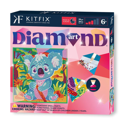Diamond Painting Koala DIY-Set mit Werkzeugen und Zubehör