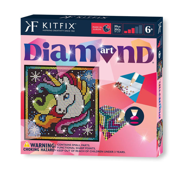 Kit DIY Diamond Art Licorne avec outils et accessoires