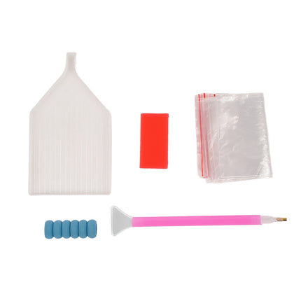 Kit de peinture diamant, motif bouquet, 40 x 30 cm