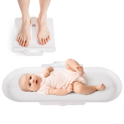 Pèse-bébé numérique avec plateau amovible, compatible avec application