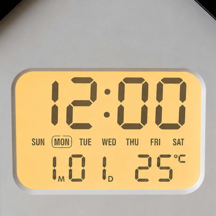 Réveil numérique en forme de maison avec écran LCD
