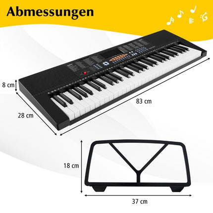 Digitalpiano für Anfänger, 61 Tasten, 300 Klangfarben