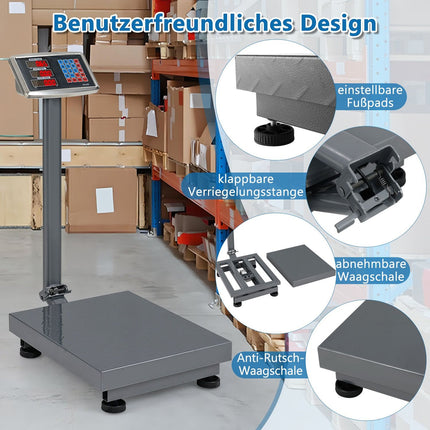 Balance numérique à plateforme 300 kg/50 g avec calculateur de prix