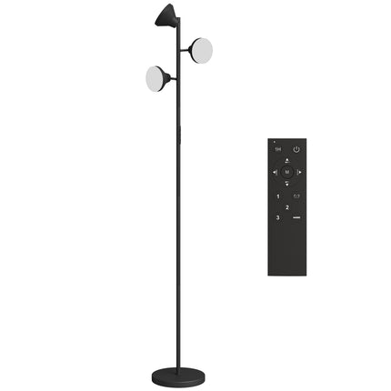 Lampadaire à intensité variable avec lampe de lecture, RGB, télécommande