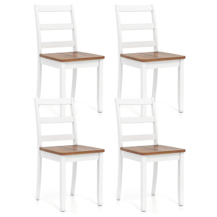Ensemble de 4 chaises de salle à manger, dossier à barreaux, capacité de 181 kg