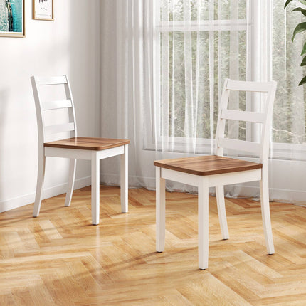 Ensemble de 4 chaises de salle à manger, dossier à barreaux, capacité de 181 kg