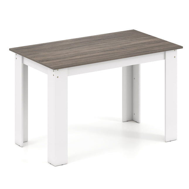 Table de salle à manger, 120 cm, 4 à 6 couverts, bois blanc
