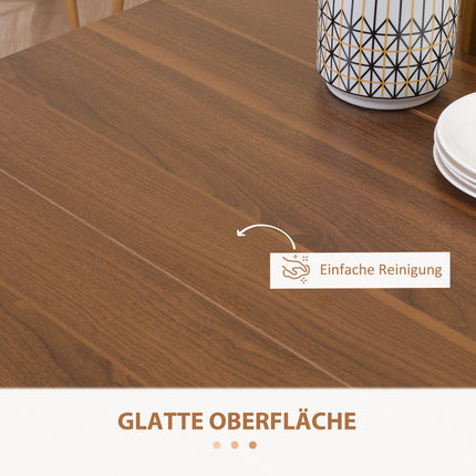 Table À Manger Table Pliante Table De Cuisine Extensible Table De Salle À Manger Pour Salon Salle À Manger Design Moderne Marron 180 X 85 X 75 Cm