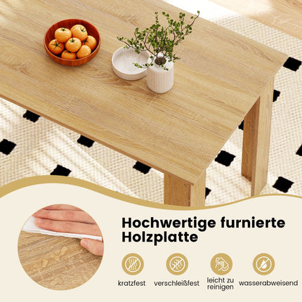 Esstisch für 4-6 Personen, 120 cm, Holz, rechteckig