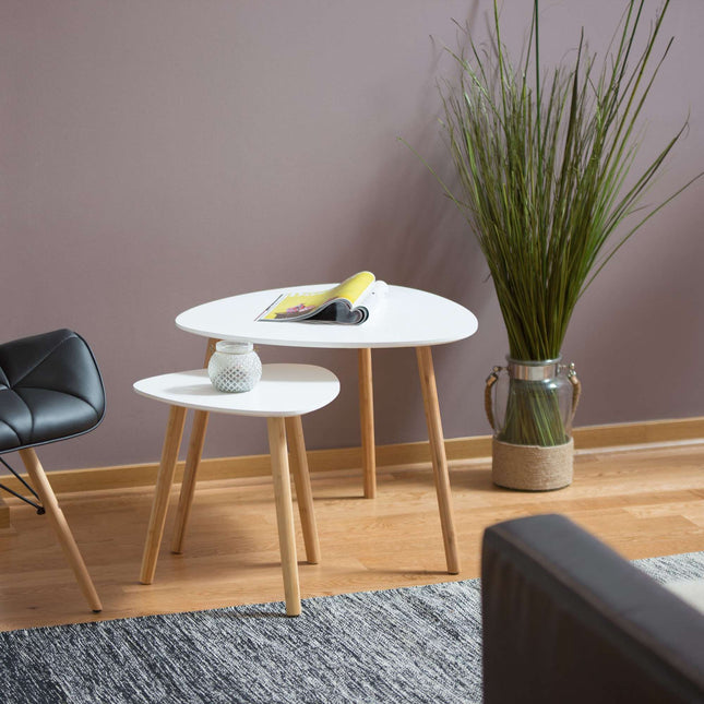 Ensemble de 2 tables à manger au design scandinave