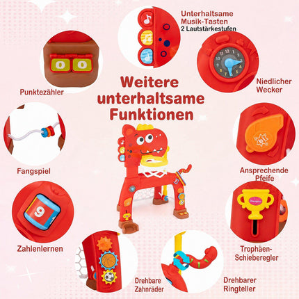 Dinosaurier-Basketballkorb und Fußball-Aktivitätszentrum für Kleinkinder