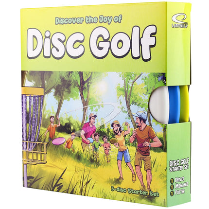 Disc Golf Starter-Set, 3 Discs Driver Midrange Putter