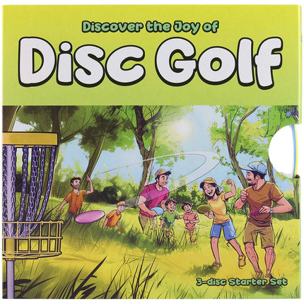 Disc Golf Starter-Set, 3 Discs Driver Midrange Putter