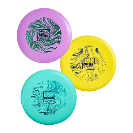 Disc Golf Starter Set, 3-Pack PDGA, Putter Midrange Driver