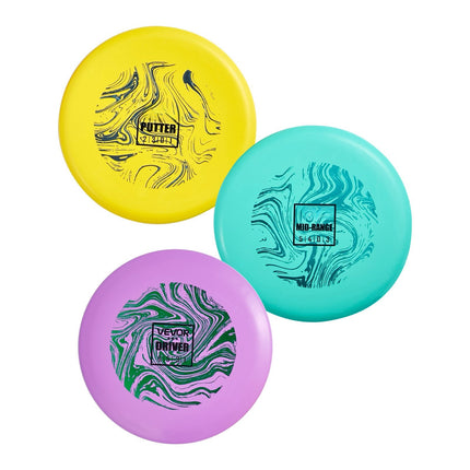 Disc Golf Starter Set, 3-Pack PDGA, Putter Midrange Driver