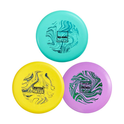 Disc Golf Starter Set, 3-Pack PDGA, Putter Midrange Driver