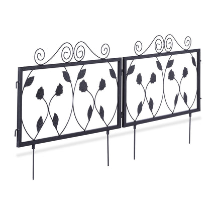 Rabatt Zaun 4 Panele Vintage-Stil