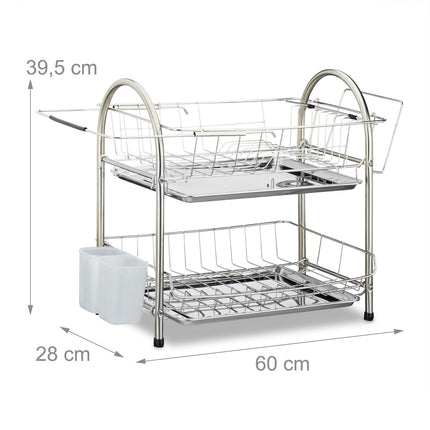 Égouttoir à vaisselle 2 niveaux
