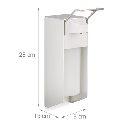 Distributeur de désinfectant et de savon mural, 500 ml