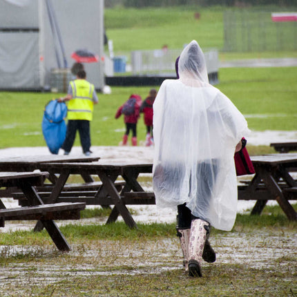 Poncho de pluie jetable, lot de 20