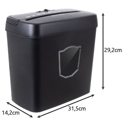 Document Shredder, Cross-Cut, 10-Sheet Capacity
