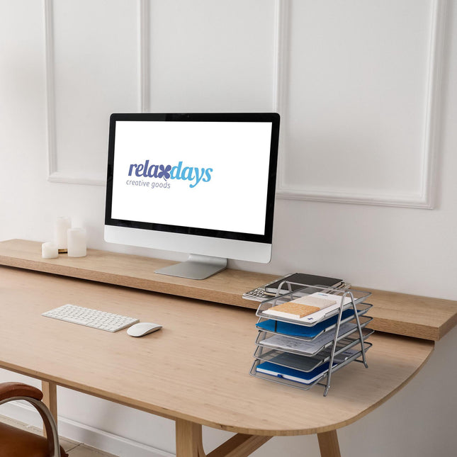 Compartiment à documents en métal avec 5 compartiments
