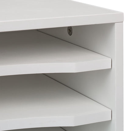 Compartiment à documents blanc 4 compartiments