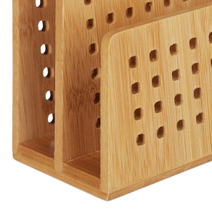 Porte-documents en bambou 2 compartiments