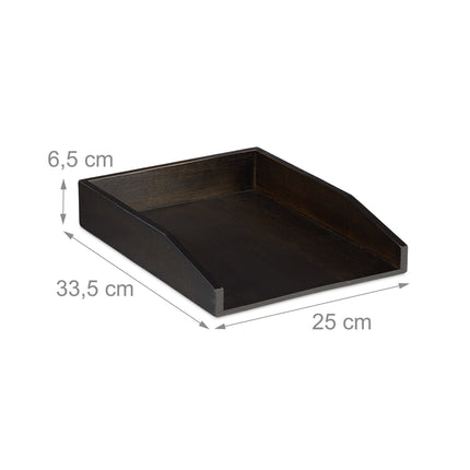 Porte-documents en bambou marron