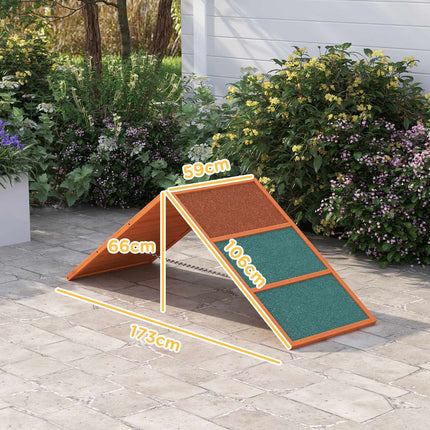 Hunde-Agility-Brücke mit rutschfester, höhenverstellbarer Oberfläche