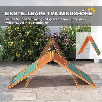 Hunde-Agility-Brücke mit rutschfester, höhenverstellbarer Oberfläche