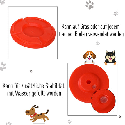 Hund Agility Zaun-Set, 3-in-1 Training, tragbar, gelb