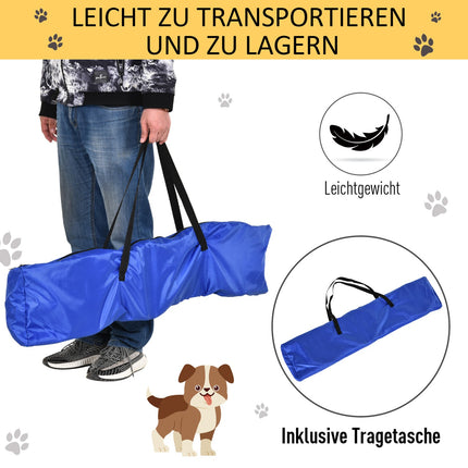 Hund Agility Zaun-Set, 3-in-1 Training, tragbar, gelb