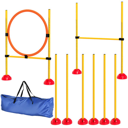 Hund Agility Trainingsset, 4-teilig, verstellbar
