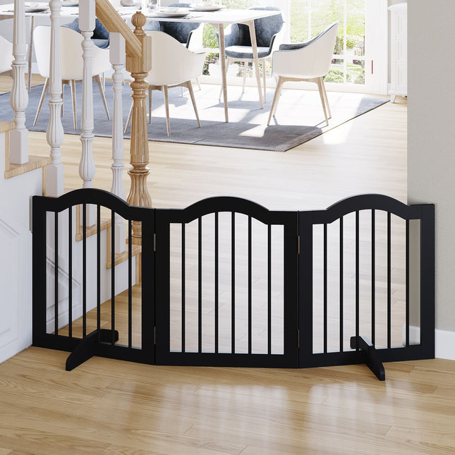 Hundeschutzgitter - Faltbar & Stabil, MDF, Schwarz 154,5X61cm