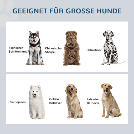 Erhöhter Hundenapf-Futterstation mit 2x2L Edelstahlnäpfen